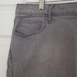Old Navy Grey wash Denim skirt